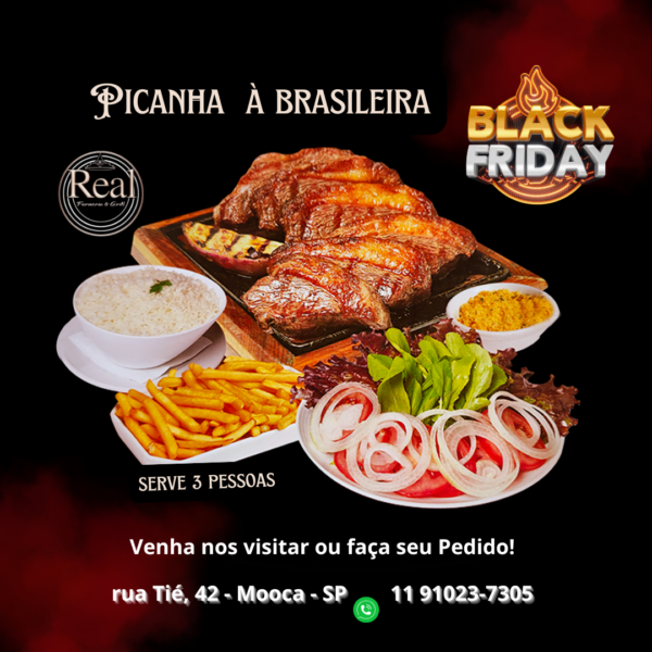 Picanha à Brasileira - serve 3 pessoas